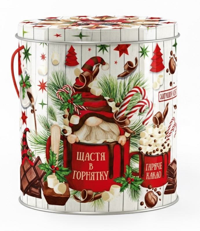 Новорічний подарунок у жерстяній упаковці RETAIL HOLDING №4 800 г. (Стандарт)